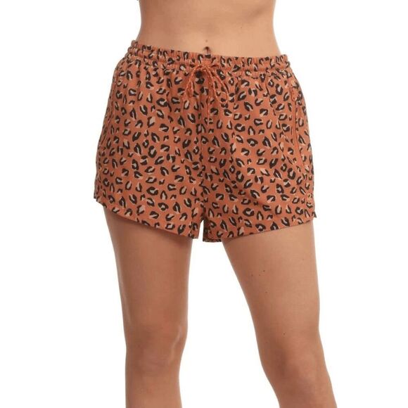 Billabong Adventure Division Orange Black Cheetah Print Active Shorts Large NWT - Picture 8 of 10